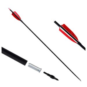 Strzała do łuku karbonowa z piórami 7,8 mm 31,5" Spine 500