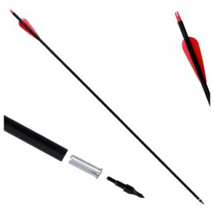 Strzała do łuku karbonowa z włókna węglowego 7,8 mm 31,5"