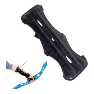 Ochraniacz karwasz łuczniczy na przedramię 22 cm czarny