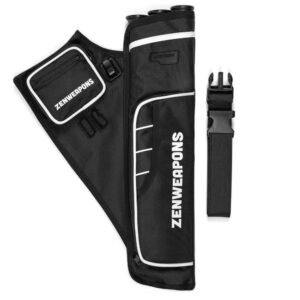 Kołczan na strzały łuczniczy do pasa 3-komorowy