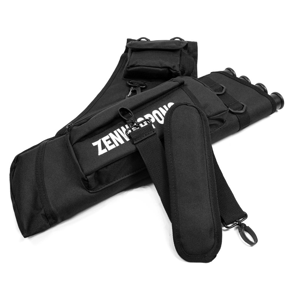 Kołczan łuczniczy na strzały 4-komorowy na plecy i do pasa - obrazek 2