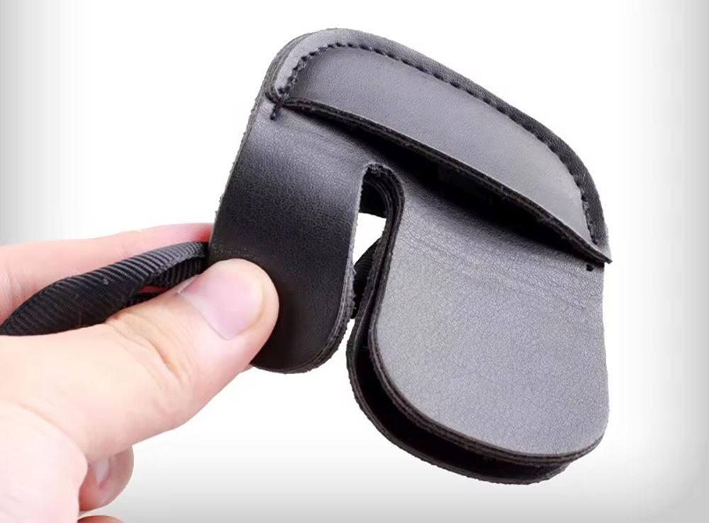 Ochraniacz na palce łuczniczy Tab skórzany - obrazek 2