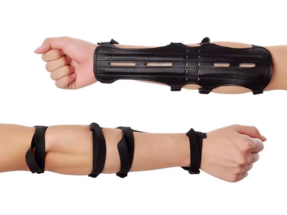 Ochraniacz łuczniczy na przedramię 30 cm czarny - obrazek 3