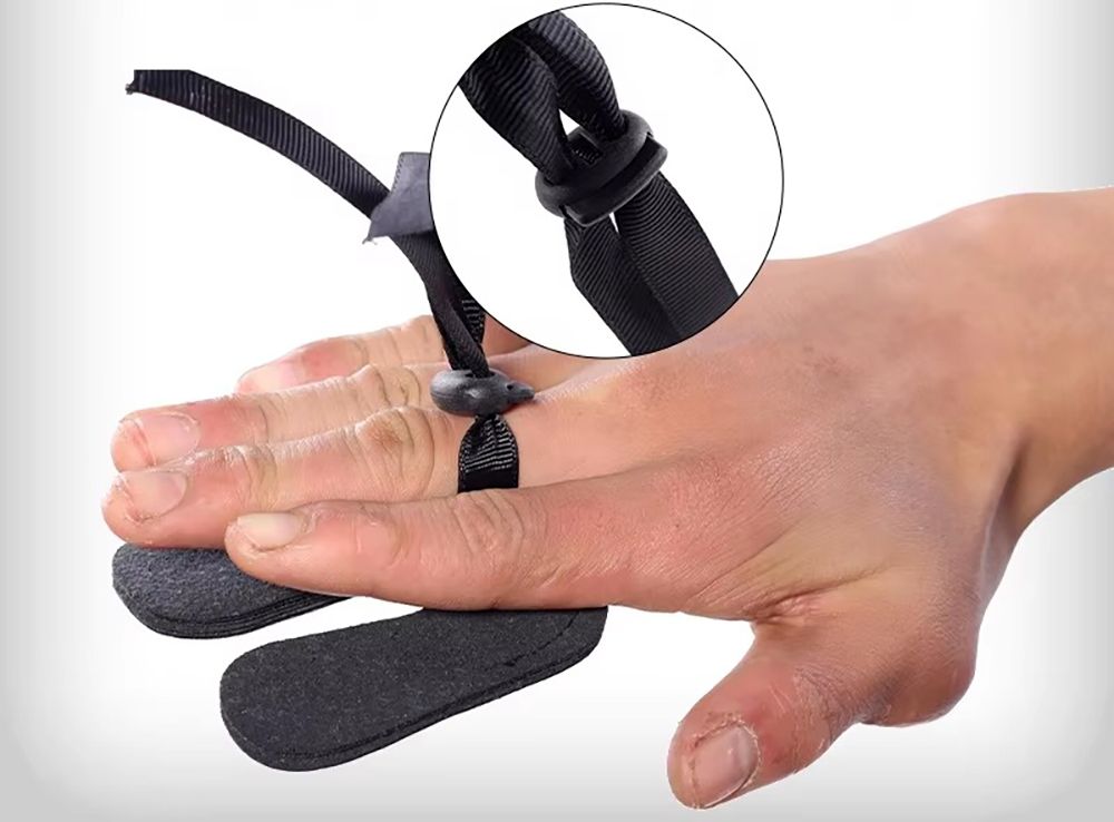 Ochraniacz na palce łuczniczy Tab skórzany - obrazek 3