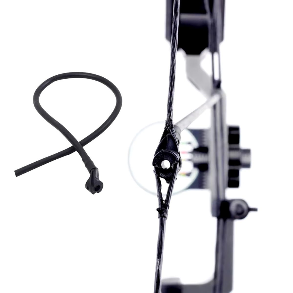 Peep Sight przeziernik do łuku bloczkowego z gumką - obrazek 3