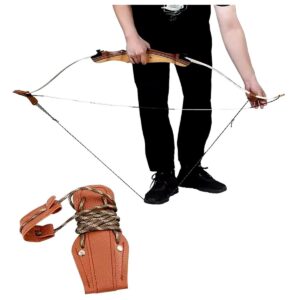Napinacz łuku do zakładania cięciwy naciągania skórzany