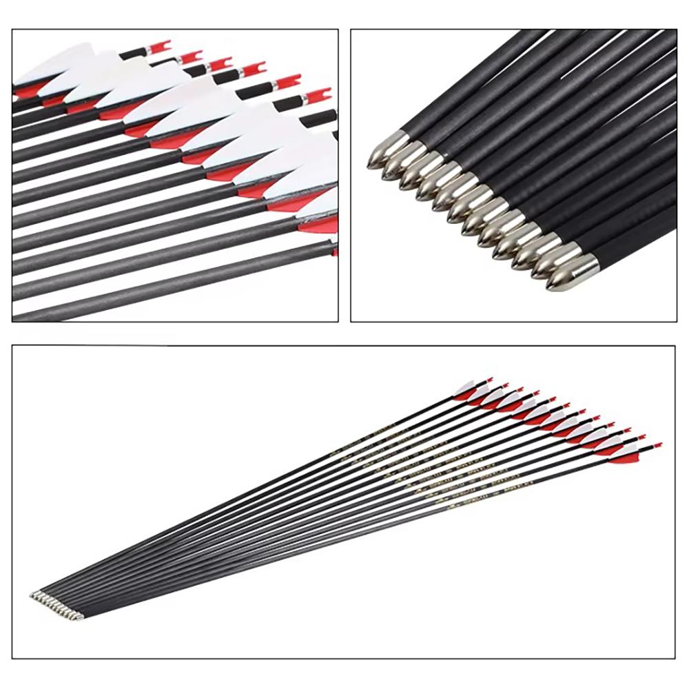 Strzała do łuku karbonowa 6 mm 31,5" Spine 700 - obrazek 3