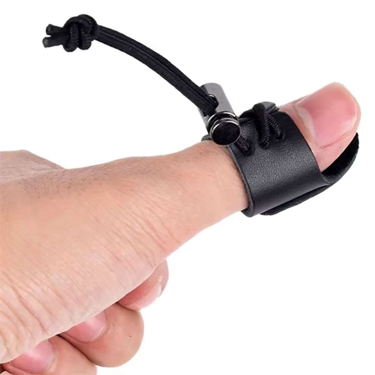 Ochraniacz kciuka łuczniczy Thumb Draw skórzany - obrazek 5