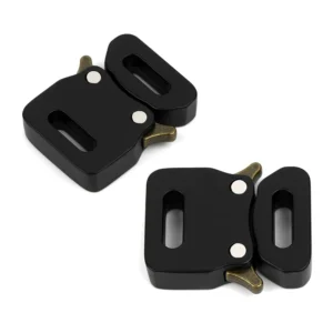 Klamry do Bransoletki Paracord Metalowe 2 szt 1/2" Czarne
