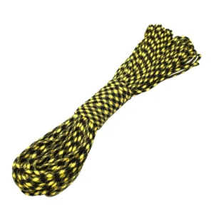 Linka Paracord 550 Typ III 4 mm 7 rdzeni 30 m Żółto-czarna