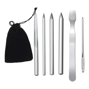 Zestaw Igieł do Paracordu do Szycia Stalowe w Etui 6 szt.