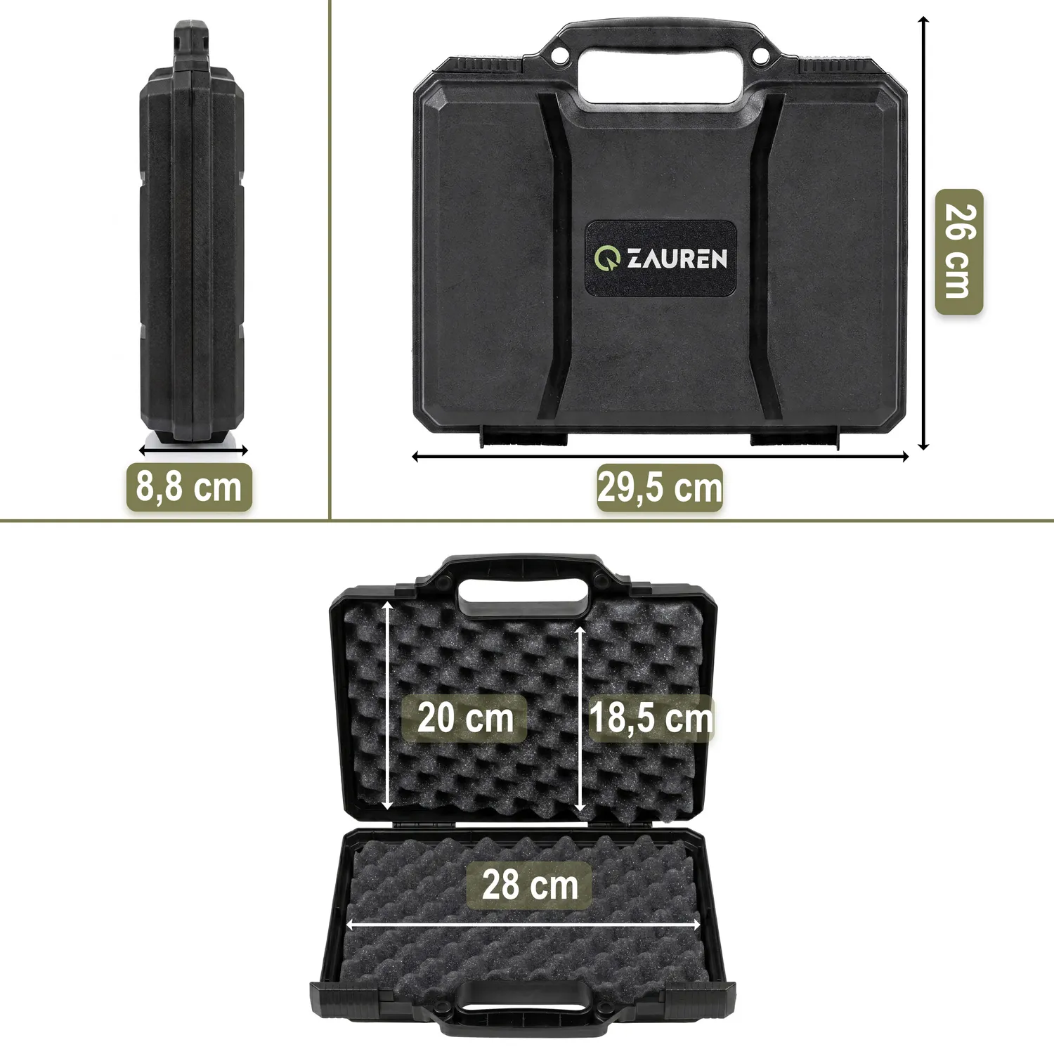 Walizka Transportowa na Pistolet Czarna - obrazek 2