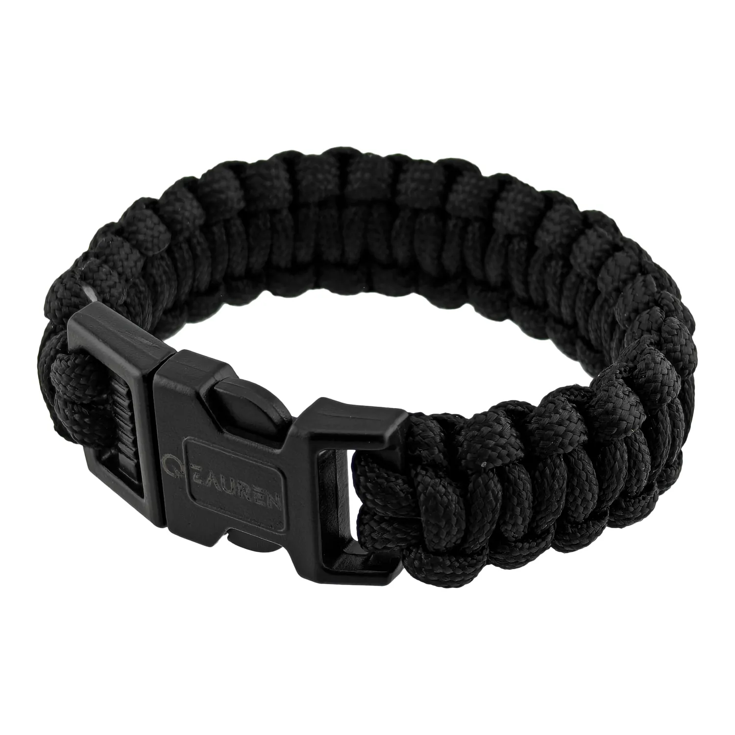 Bransoletka Survivalowa Paracord 550 z Klamrą Czarna