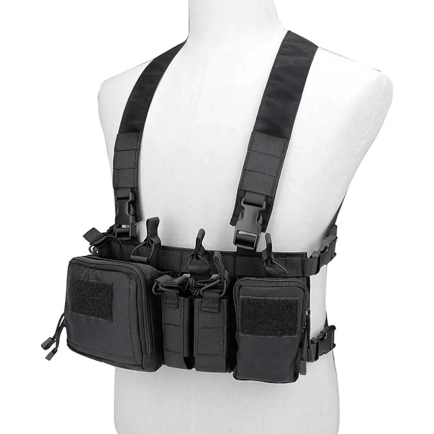 Kamizelka Taktyczna Chest Rig na Klatkę Piersiową Czarny
