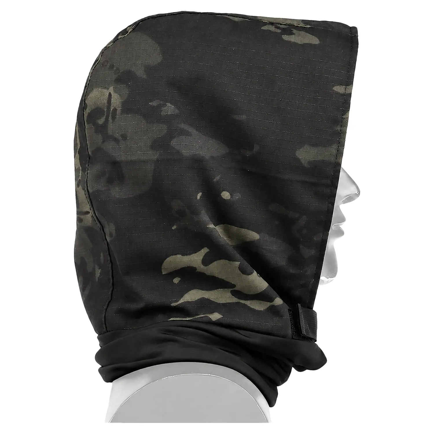 Kaptur Taktyczny Black Camo z Czarną Maską - obrazek 4