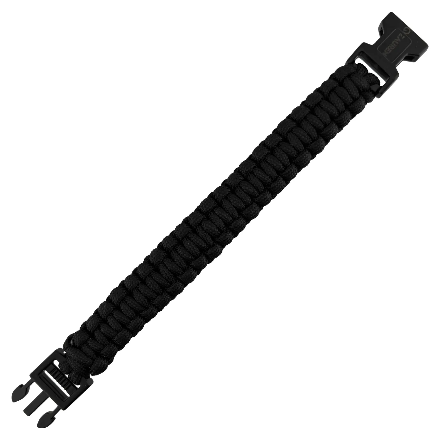 Bransoletka Survivalowa Paracord 550 z Klamrą Czarna - obrazek 3